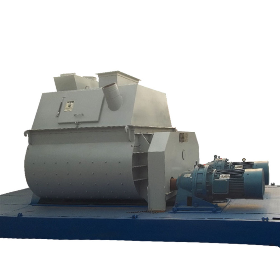 Electric twin shaft concrete mixer for sale