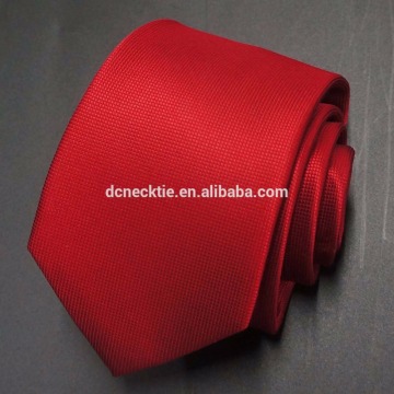 bright red solid color tie