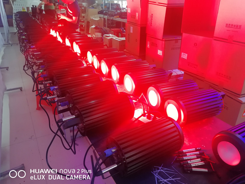 white color aluminum body case DMX control  stage light RGBW color change church  lighting