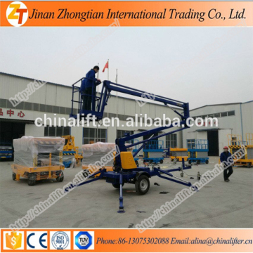 6m-16m lift height 200kg capacity man lift table boom lift platform for maintance