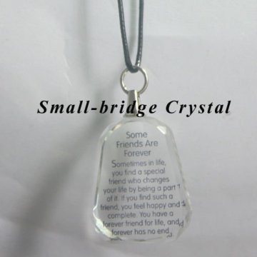 crystal pendant, Rhinestone, engraved crystal pendant, 3d laser crystal pendant