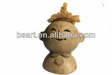 Natural carving coconut craft