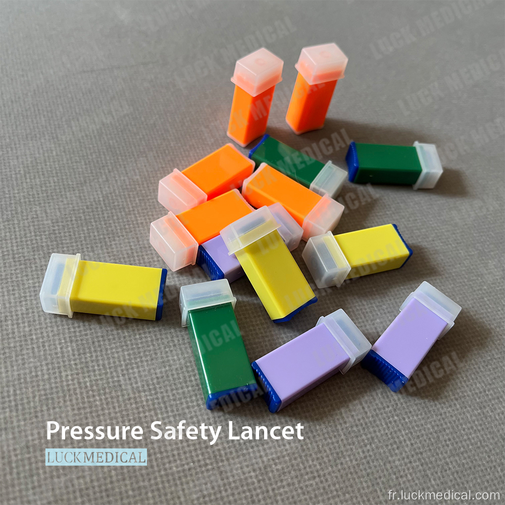 Lancets de sécurité Pression active