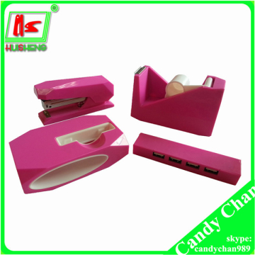 scotch tape dispenser, stationery set punch stapler tape dispenser