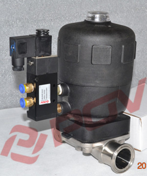 food grade flange stainless steel pneumatic diaphram valve