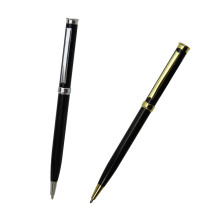 Black Aluminium Metal Ballpoint Pen with Logo - Promotional Gift