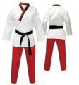 colorful red taekwondo uniform