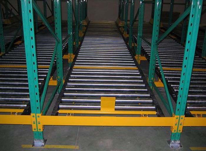 high quality storage gravity racks system industrial gravity rack rolling racking system