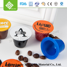 disposable nespresso compatible plastic coffee capsule