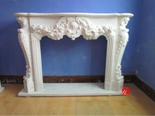 White corner electric fireplace