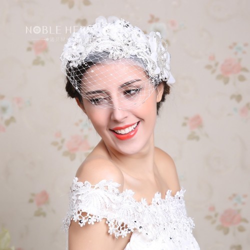 Cheap Wholesale Lace Flower Bridal Hair Band For Wedding&Event&Party&Christmas