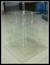 transparent acrylic cake stand,cake tower display,acrylic cake display