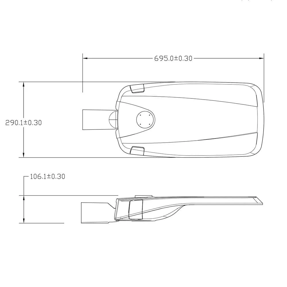 Street Light Casing for Outdoor Road Lighting