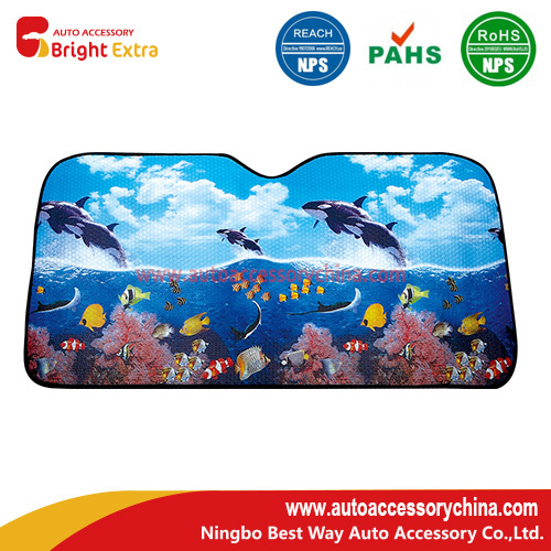 Parabrisas del coche reflexivo Sunshade Whale