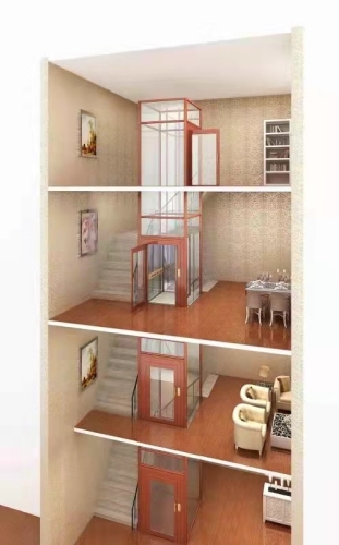 Lift de villas de casa interior/exterior de 6m de mejor calidad CE