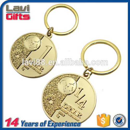 High quality round metal keychain