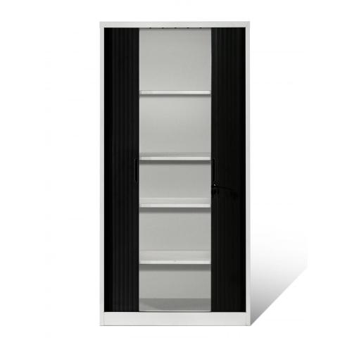 Space Saving Office Tambour Cabinet With Shelves