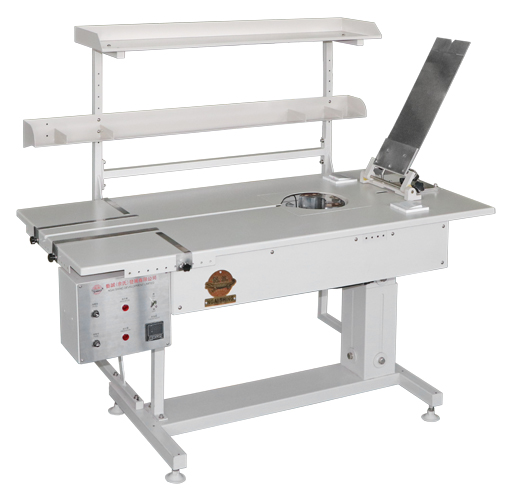 Pneumatic Shirt Folding Table with Material Shelf