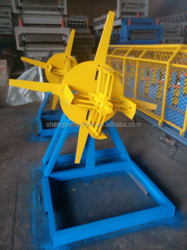 5tons Manual decoiler , steel sheet coil uncoiler