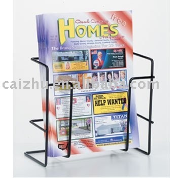Black magazine rack