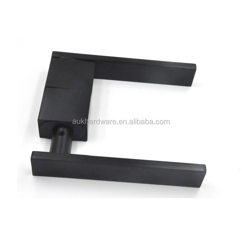 High Quality Die Casting black Interior Door Handle Set Zinc