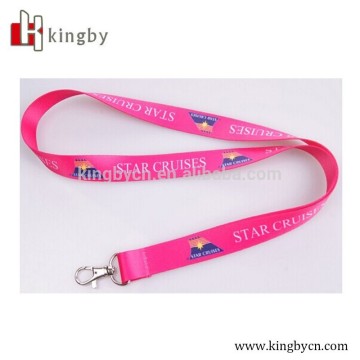 cheap price promotional nylon lanyards with customized printing