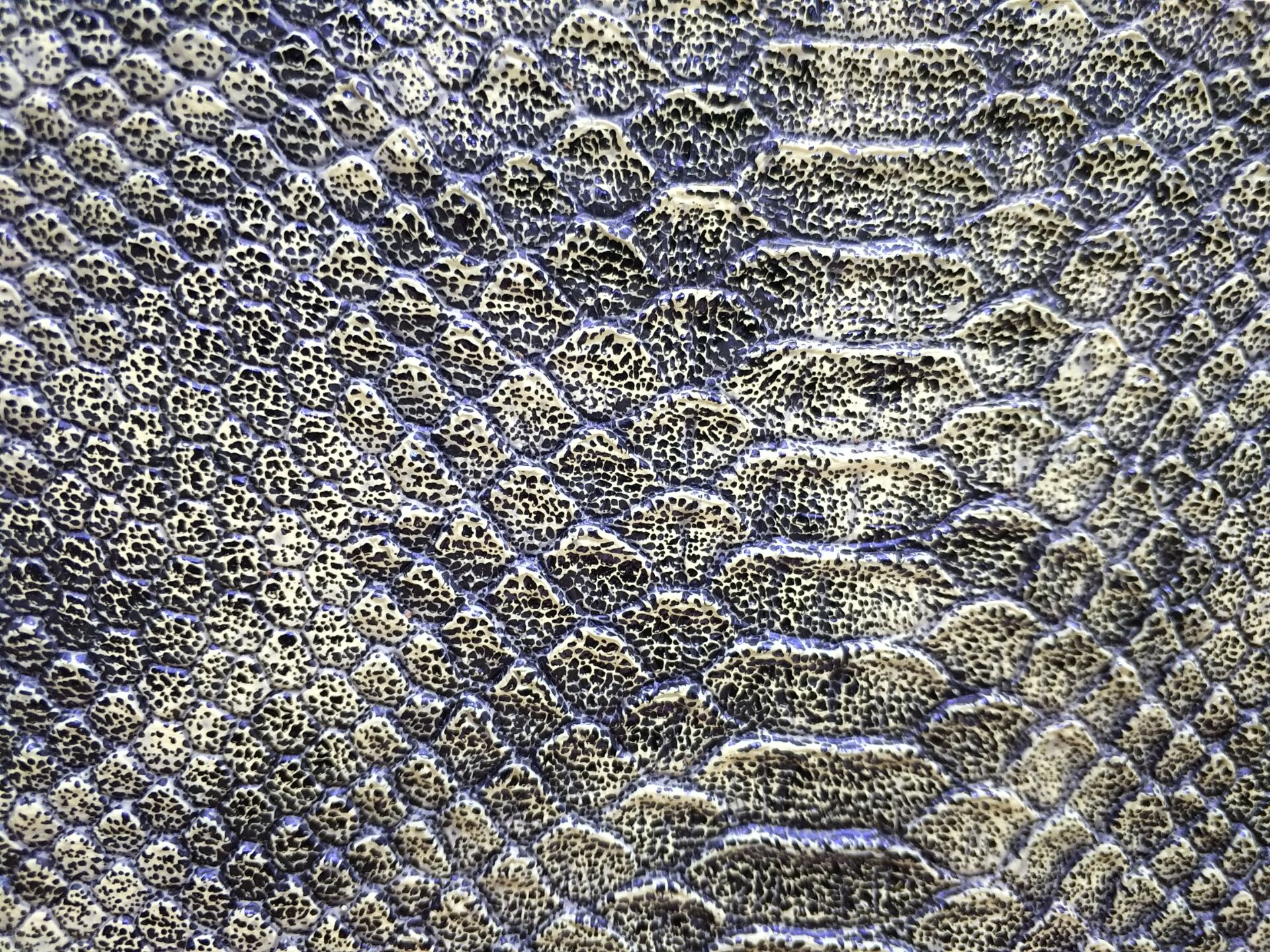 Schlangen-Python-Druck PU-Leder Snake Python print PU leather