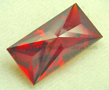 Baguette Shape Artificial Ruby CZ Stones