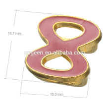 2016 fashion DIY loop infinity gold jewelry findings enamel infinity