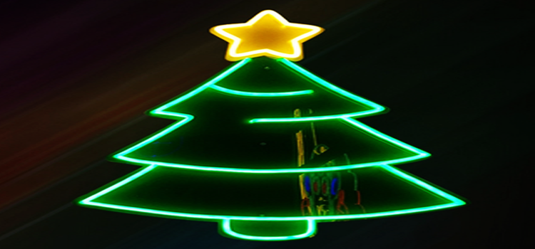 Christmas Tree Neon Sign House Decoration Light Neon Sign Custom Flexible LED Neon Sign