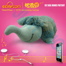 Custom design body pillow for Kids! Sounding pillow pets lighted- Grey Elephant CE sgs ROHS