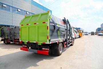 Compression garbage truck garbage bin collection lorry