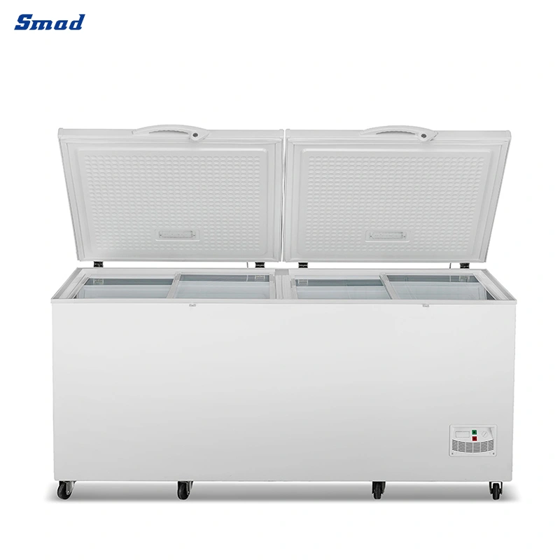 Smad OEM Big Capacity Double Door Manufacturers Chest Deep Freezers