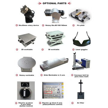 Movable fiber laser marking machine