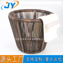 rattan bathroom waste basket