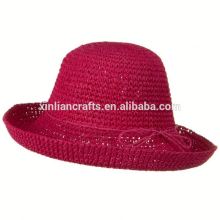 assorted color paper straw panama hat