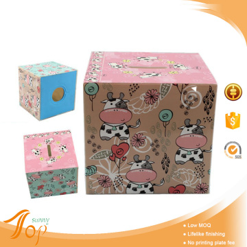 2015 Newest Plastic Lovely Cow Design Decorate Wedding Money Box