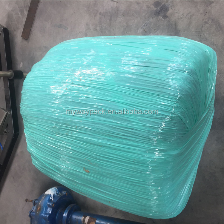 Baler dan pembungkus jerami mini listrik / Pembungkus Baler Bulat Silase Mini untuk Dijual