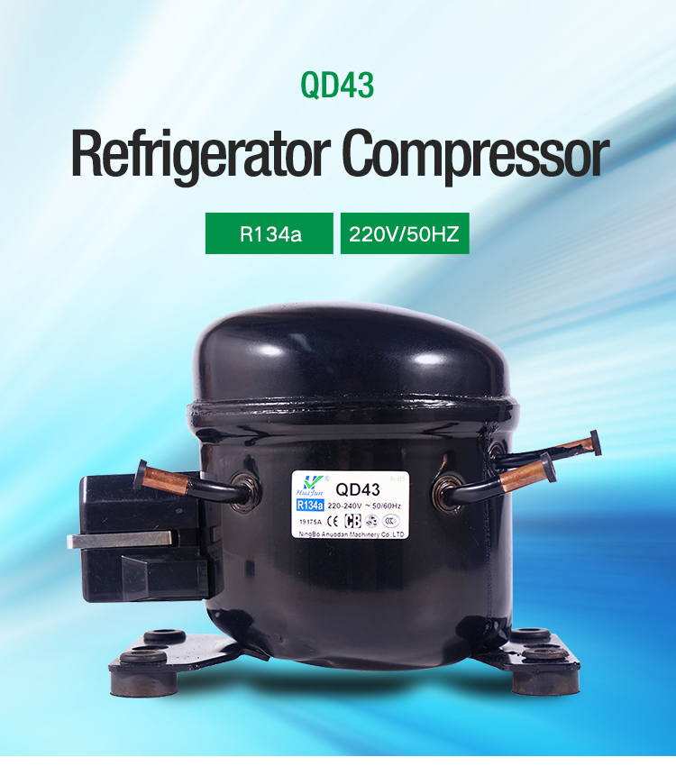 1/6HP Mini Low Back Pressure Commercial Refrigerator Compressor R134a