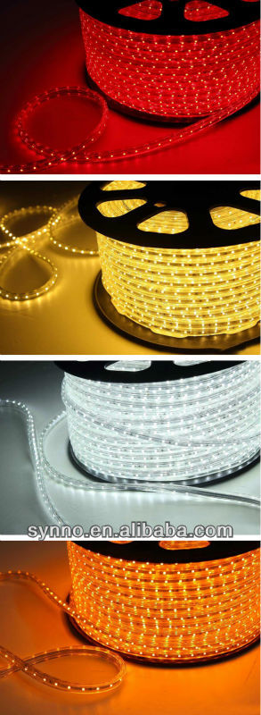 4.8w/m 100m/roll SMD3528 red led colorful rope lighting RGB rubber strip party lamps/lighting outdoor lowes lights