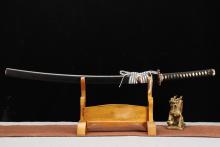 Samurai Sword with Crossed Pattern