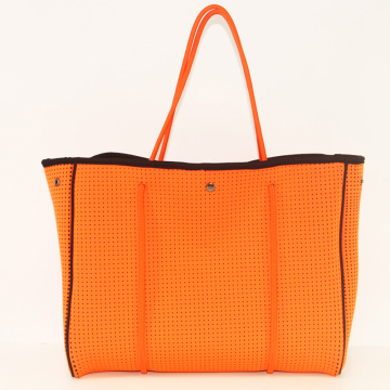 Perforated tote bag beach vacation gift bags