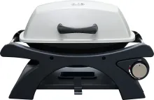 Q Burner Portable Outdoor Tabletop Camping Grill BBQ with Folding Sides