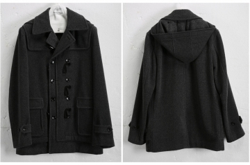 Double Breasted Hoddy Men's Medium Dust Coat