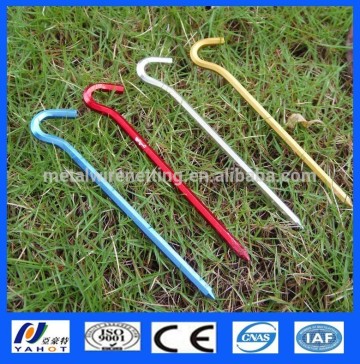 Hexagonal Colored Aluminum Camping Tent Peg