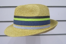 Colorful Fine Paper Braid Fedora Hats