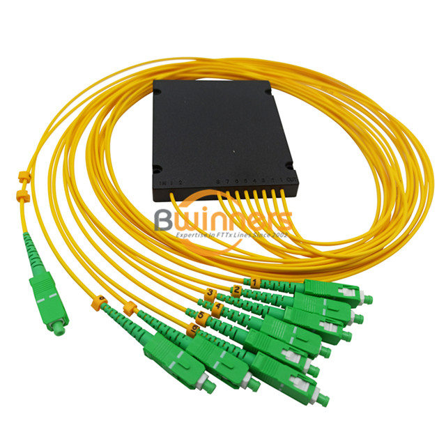 Cassete tipo 1X8 SC / APC Fiber Plc