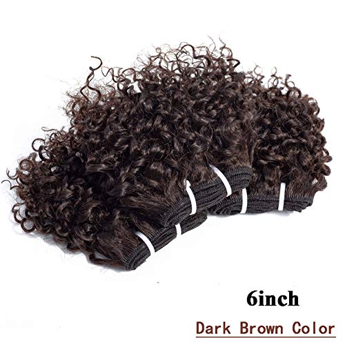 SPARK Wholesale Pixie Cut Kinky Curly Hair Bundles with 4*4 Lace Closure Indian Remy Human Hair Extensions Natural Black Color