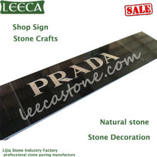 Black marble flat stones for crafts