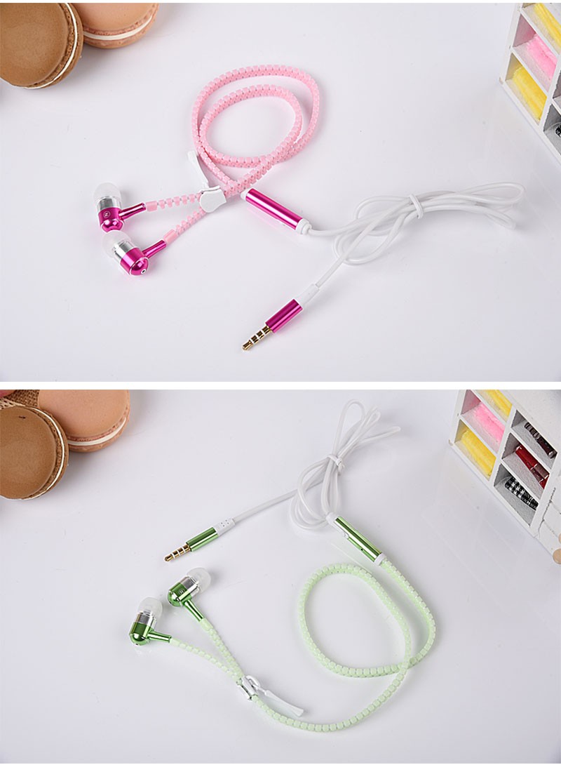 zipper earphones